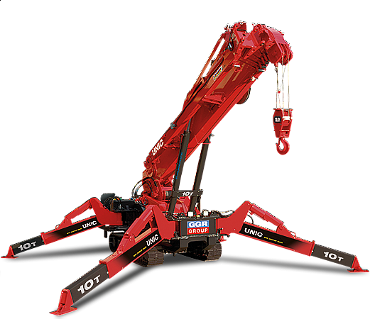 What is too steep of an incline for a Spydercrane?