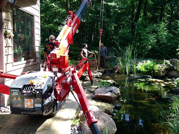 Summer construction jobs involving Spydercrane